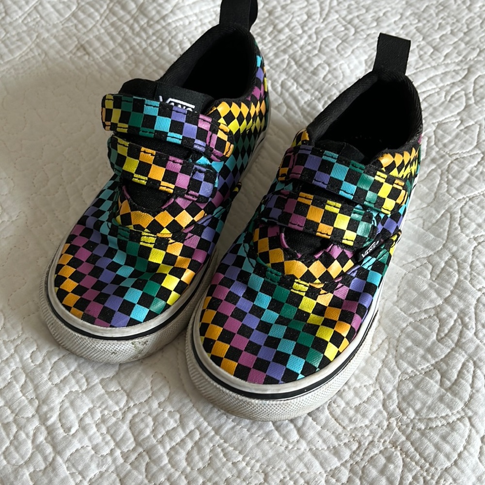 Toddler colorful vans shoes